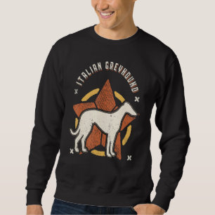 Sudadera Lebrel Italiano Vintage Retro Clásico Perro