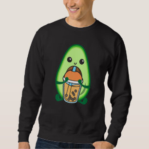 Sudadera Leche de burbujas Tea Aguacate Aguacate Boba Bebid