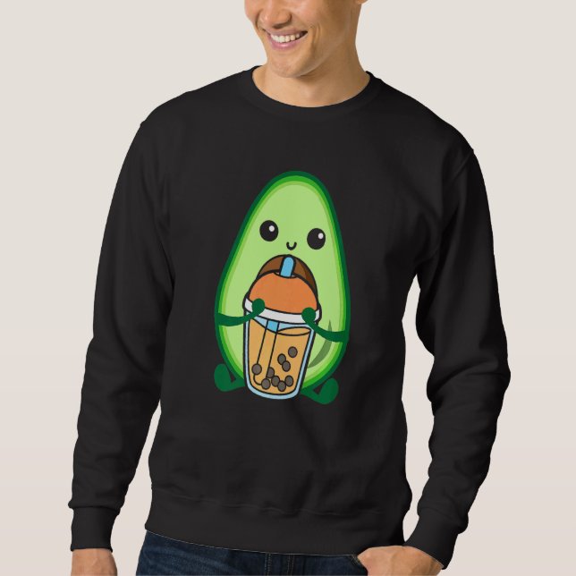 Sudadera Leche de burbujas Tea Aguacate Aguacate Boba Bebid (Anverso)