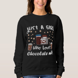Sudadera leche de chocolate divertida para Chicas