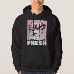 Sudadera Leche De Fresa Japonesa Kawaii Dibujos Animados Co
