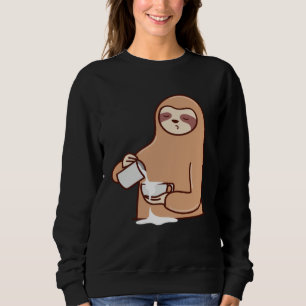 Sudadera Leche de perezoso cansado perezoso lindo roedor
