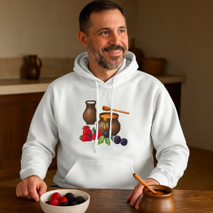 Sudadera Leche y miel con comida rústica Berries