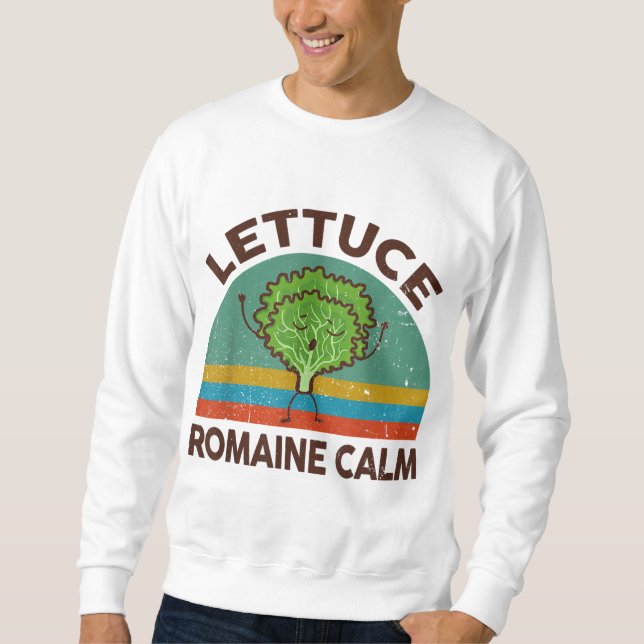 Sudadera Lechuga de la camiseta de jardinería Romaine Calm  (Anverso)