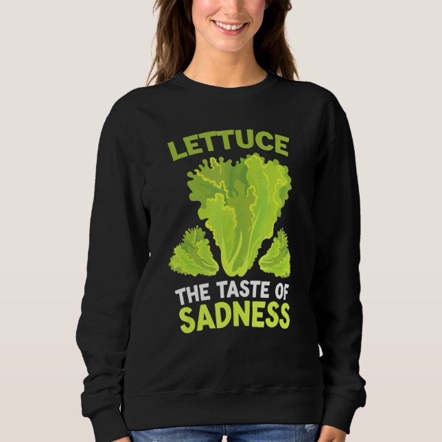 Sudadera Lechuga El Sabor De La Tristeza Alimentos Dietétic (Anverso)