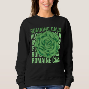 Sudadera Lechuga Romaína Calma Verdura Juego de Palabras Ja