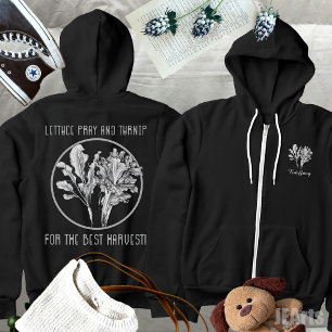 Sudadera Lechugas y plantas de nabos Graciosos Jardines