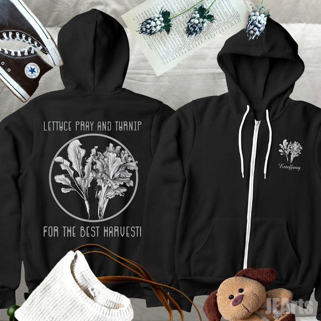 Sudadera Lechugas y plantas de nabos Graciosos Jardines (Subido por el creador)