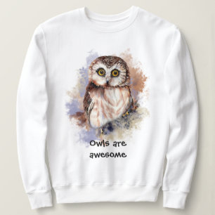 Sudadera Lechuza acuarela es increíble Ave, Naturaleza, Vid
