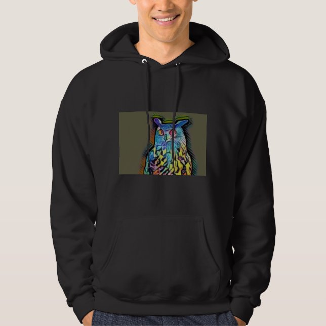 Sudadera Lechuza arco iris (Anverso)