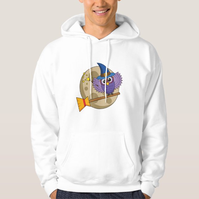 Sudadera Lechuza búho personalizado volando en la sala (Anverso)