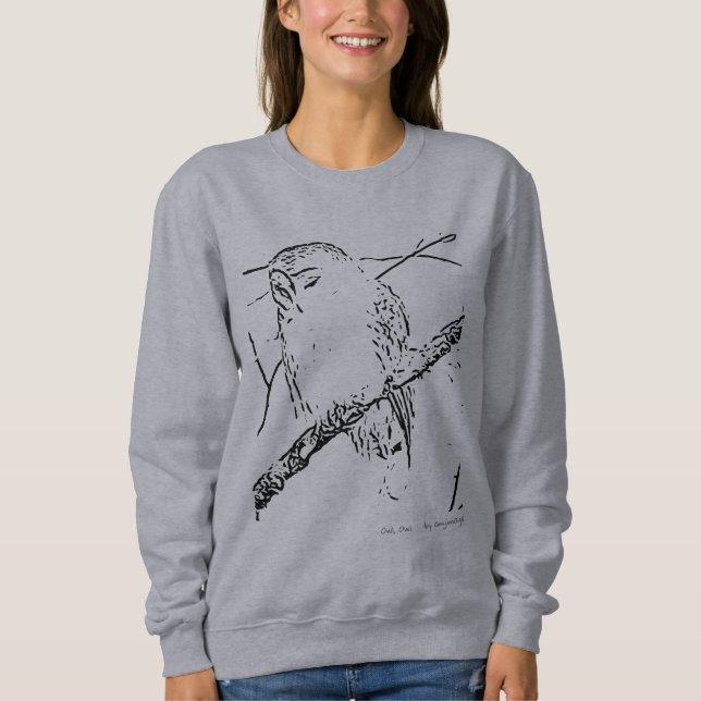 Sudadera Lechuza, camiseta de búho (Anverso)