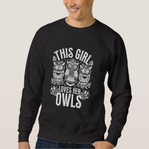 Sudadera Lechuza Chicas Nocturna Lechuza Lechuza L