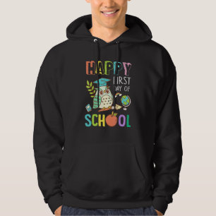 Sudadera Lechuza Cuta Feliz Primer Día De Escuela