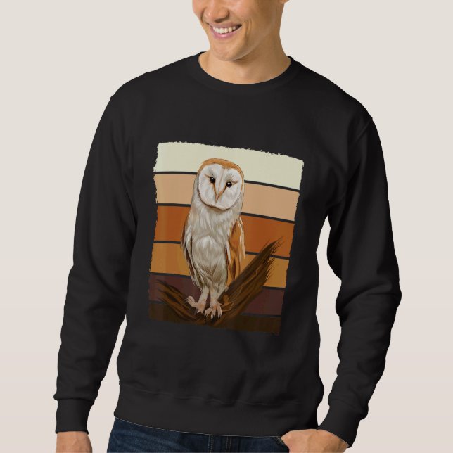 Sudadera Lechuza de granero vintage (Anverso)