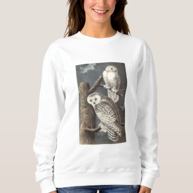 Sudadera Lechuza de nieve por Audubon (Anverso)