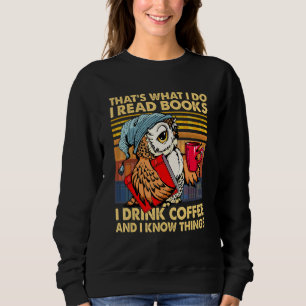 Sudadera Lechuza divertida eso es lo que hago para leer lib