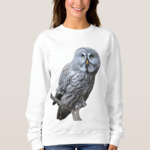 Sudadera Lechuza gris grande