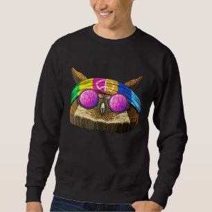 Sudadera Lechuza Hippie ama la paz Signo 70 de pájaro hippi