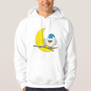 Sudadera Lechuza nevada en una nueva noche de invierno en l