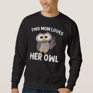 Sudadera Lechuza Para Mami Aves Nocturnas De Preya