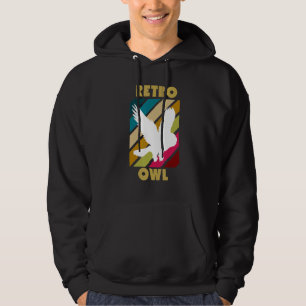Sudadera Lechuza Retro Fying Bird Vintage Cute Ows Animal B