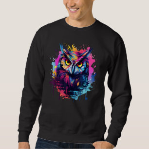 Sudadera Lechuzas de arte esplash adoran a lechuza occident