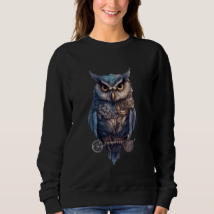 Sudadera Lechuzas de roscas mecánicas de búho de Steampunk