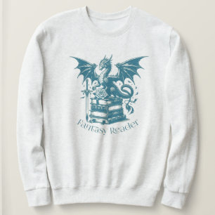 Sudadera Lector de fantasía de Dragon and Books