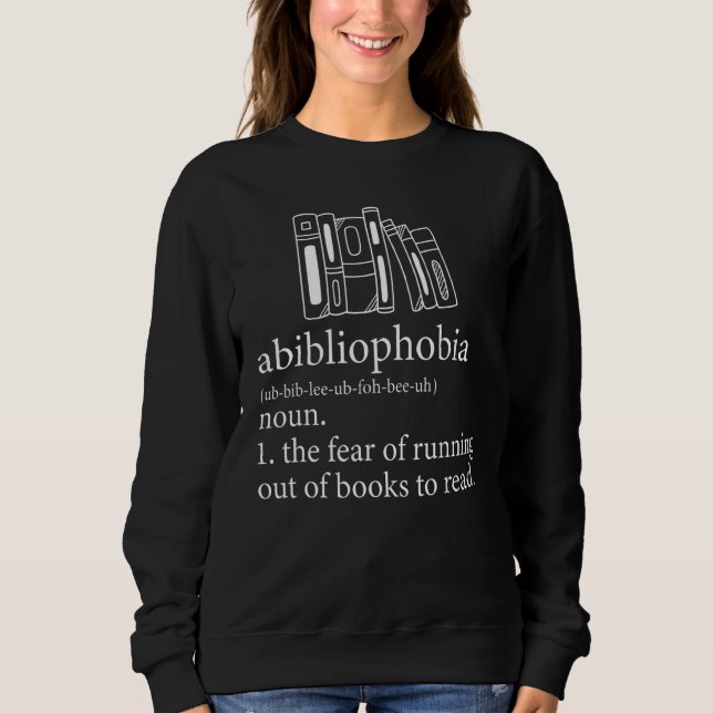 Sudadera Lector de librerías de lectura de definición de Ab (Anverso)