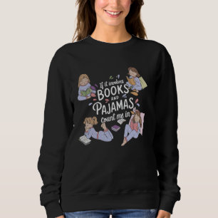 Sudadera Lector de libros para Fiestas Pajamas Pajama