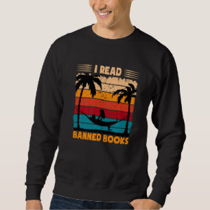 Sudadera Lector de libros prohibidos vintage retro