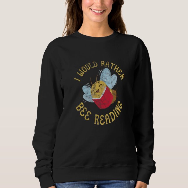 Sudadera Lector de libros que prefiero leer Bookworm Di (Anverso)