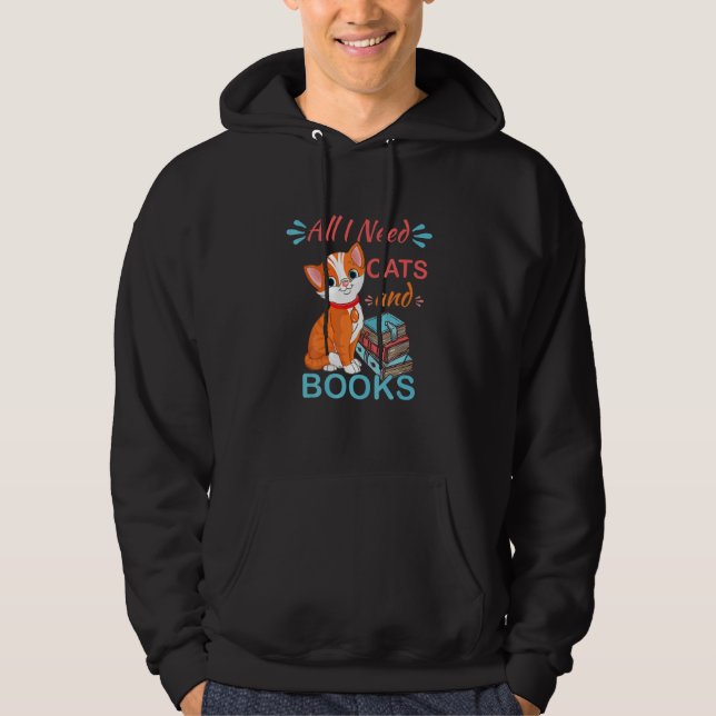 Sudadera Lector de Libros Todo lo que Necesito Son Libros G (Anverso)