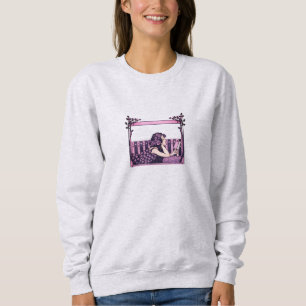 Sudadera Lector vintage Art Nouveau