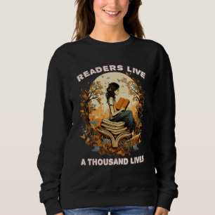 Sudadera Lectores viven un libro de mil vidas