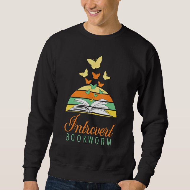 Sudadera Lectura de libros de gusanos de libros de introduc (Anverso)