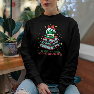 Sudadera Lectura festiva y libresca alrededor del árbol de