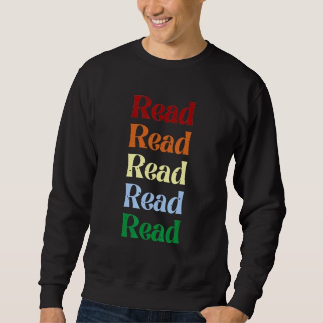 Sudadera LECTURA x 5 biblioteca de lectura arcoíris angusti (Anverso)