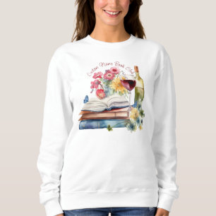 Sudadera Lee entre los vinos, Club de Libro Personalizado