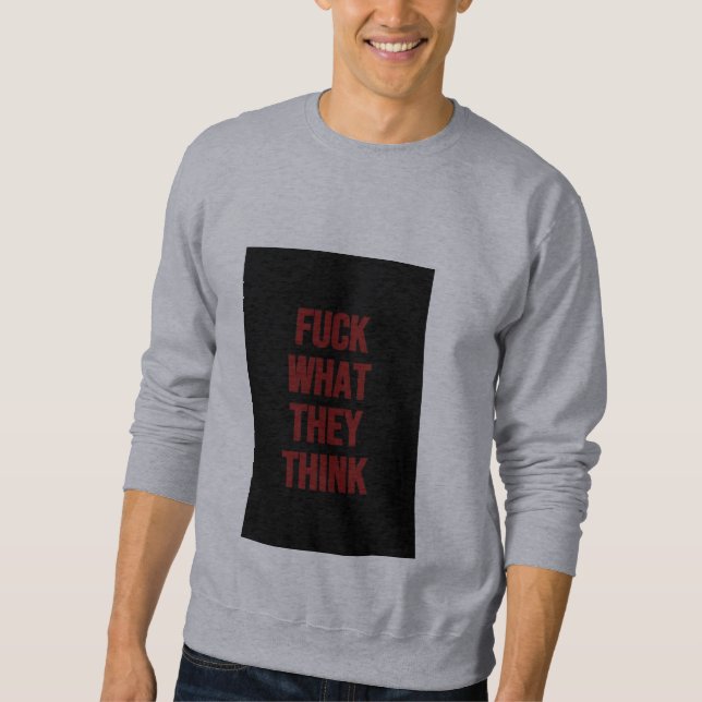 Sudadera Lee la sudadera, no mi mente (Anverso)