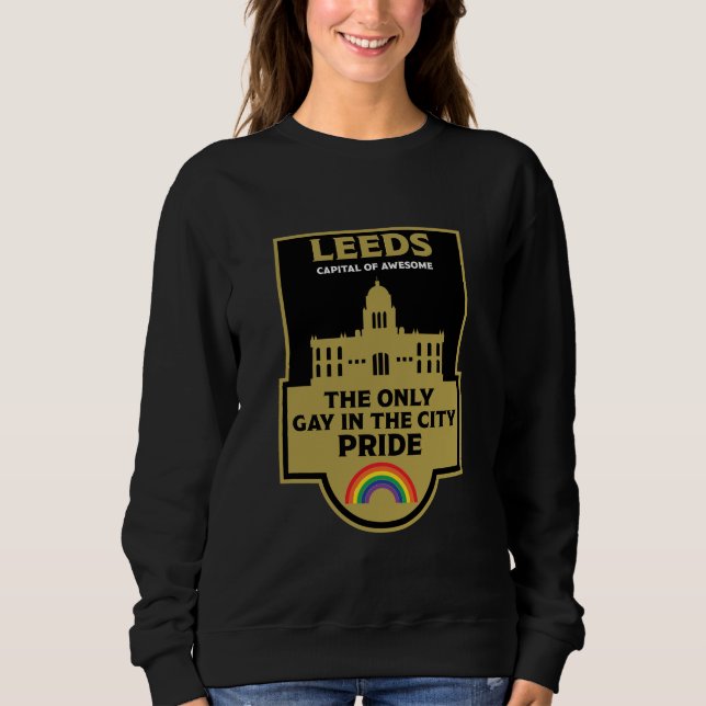 Sudadera Leeds Gay Pride - Leeds England LGBT - (Anverso)