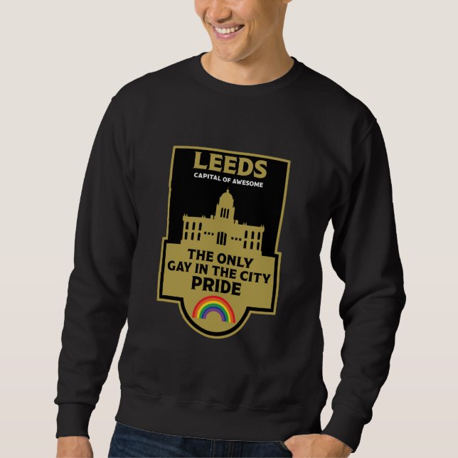 Sudadera Leeds Gay Pride - Leeds England LGBT - (Anverso)