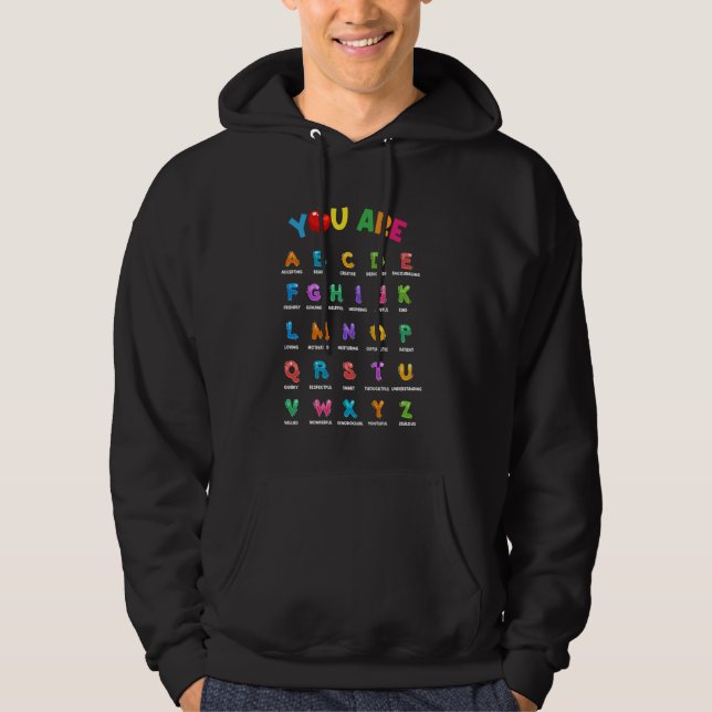 Sudadera Leer alfabeto Aprender ABCs - Leer equipo (Anverso)