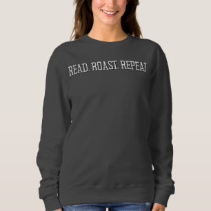 Sudadera Leer. Asado. Repite. Café y amante del libro