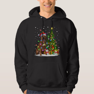Sudadera Leer el árbol de navidad Staffordshire Bull Terrie