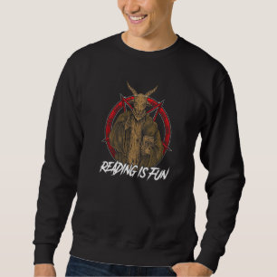 Sudadera Leer es divertido Satanás Diablo Demon Satan Malo