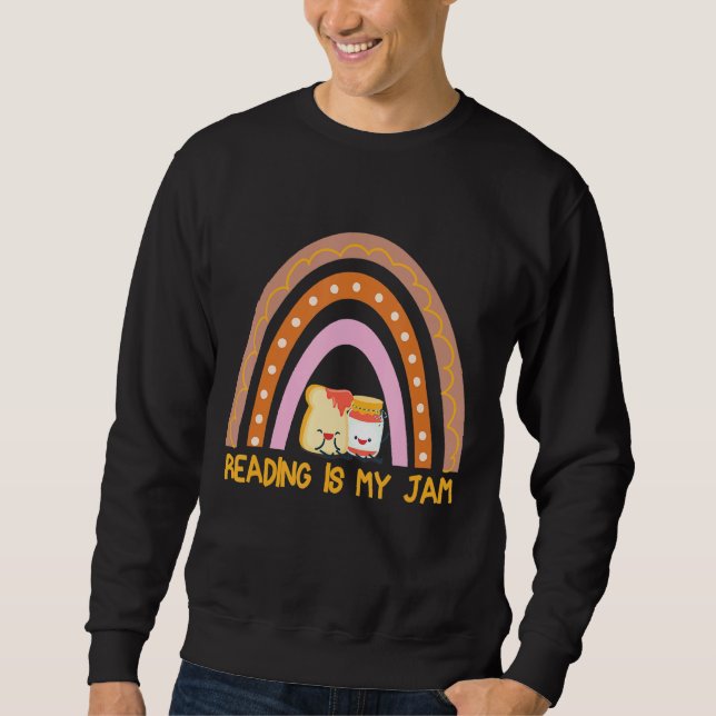 Sudadera Leer es el arcoiris de mi maestra de citas fraudul (Anverso)