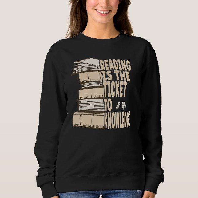 Sudadera Leer es la entrada al conocimiento (Anverso)