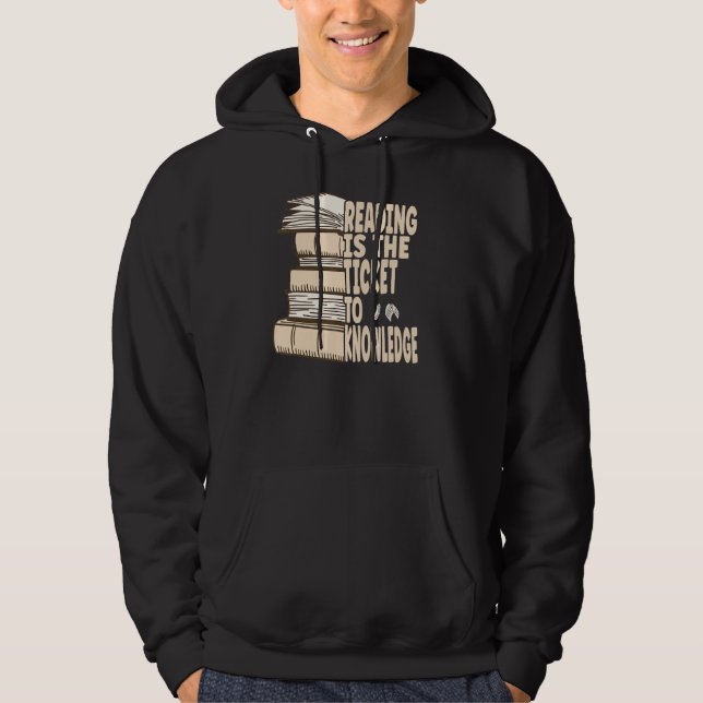 Sudadera Leer es la entrada al conocimiento (Anverso)